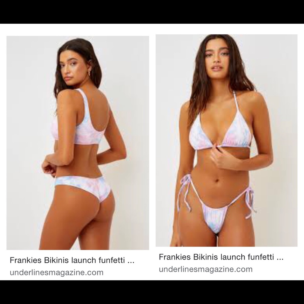NWOT Frankies Bikini Birthday Print set
